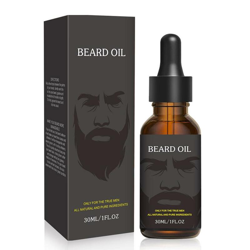 Uomini olio naturale per la crescita della barba idratante levigante Gentlemen olio balsamo strumenti per la cura della barba barba Dashing Y0z9