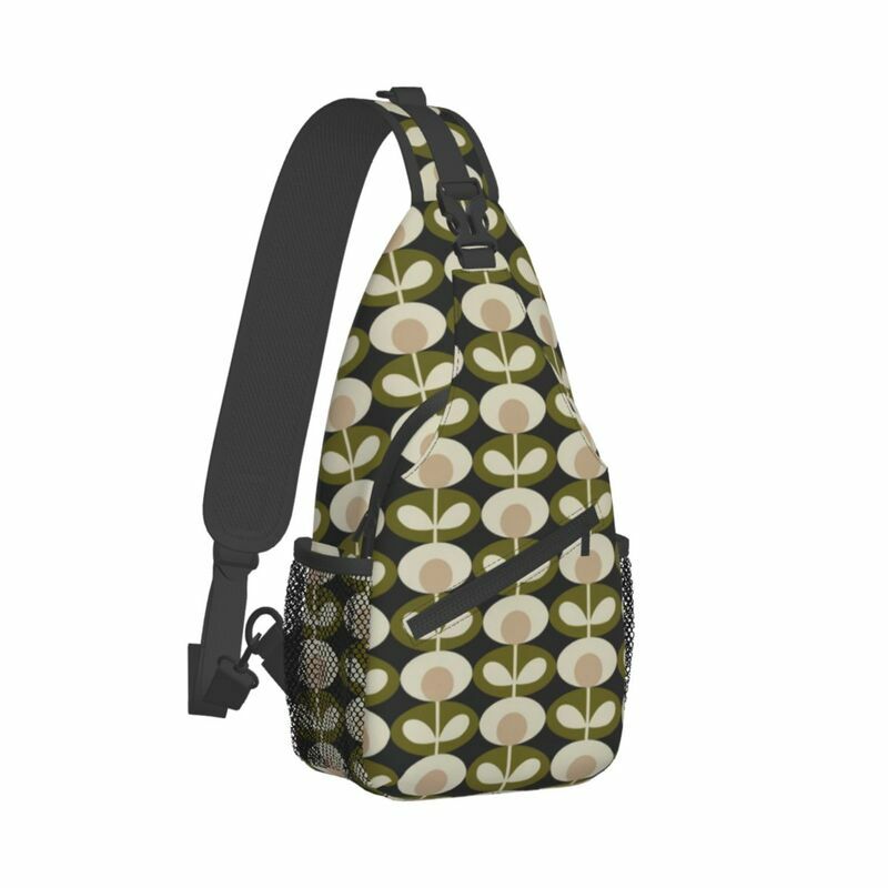 Orla Kiely Multi Stem Flowers Sling Bags for Travel Hiking Men's Scandinavian Style Chest Crossbody Backpack Shoulder Daypack