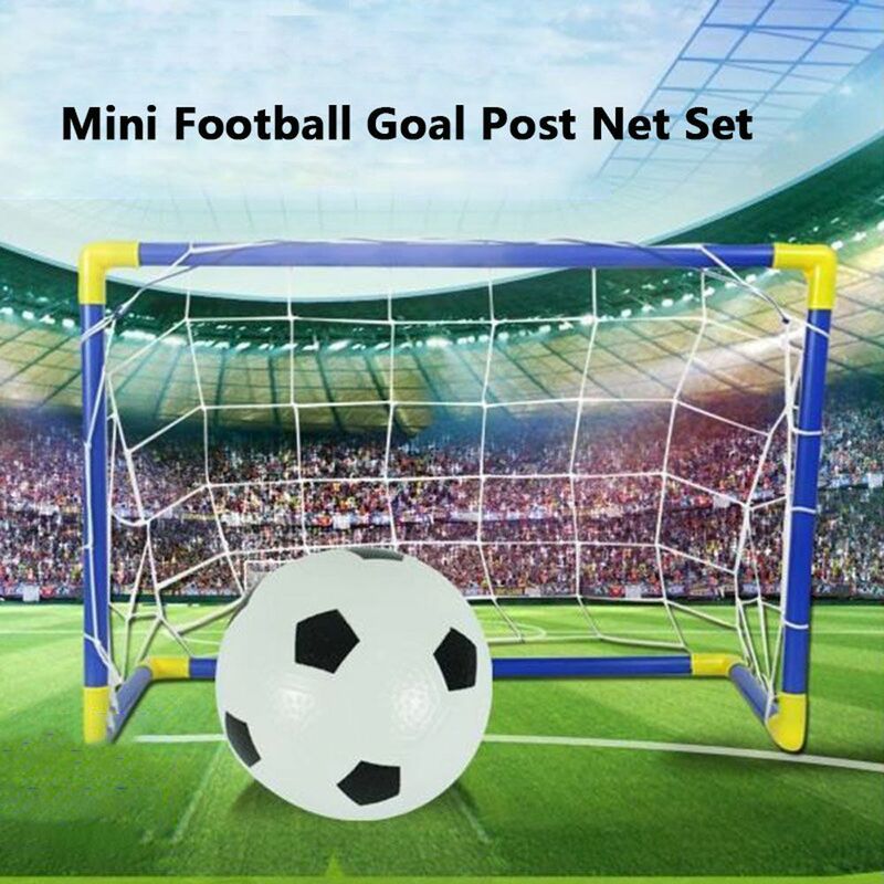 DIY Folding Detachable Toys with Pump Outdoor Sport Soccer Goal Post Football Soccer