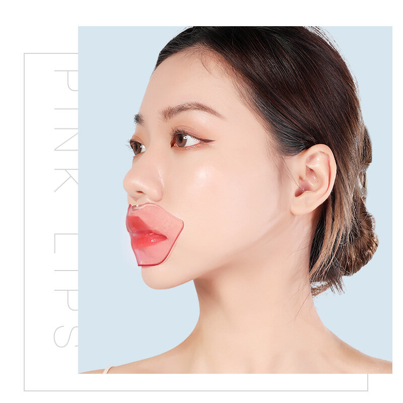 10 sztuk kolagenowa maska na usta zmniejsza wargi tekstury nawilżający esencja plaster żelowy Cherry pielęgnacja ust Enhancer klocki łatki