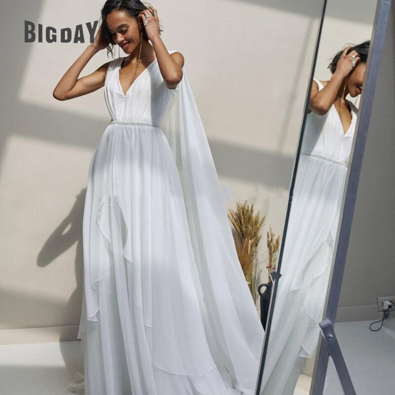 Женское свадебное платье It's yiiya, атласное платье на бретельках со съемным шлейфом и V-образным вырезом на лето 2019
