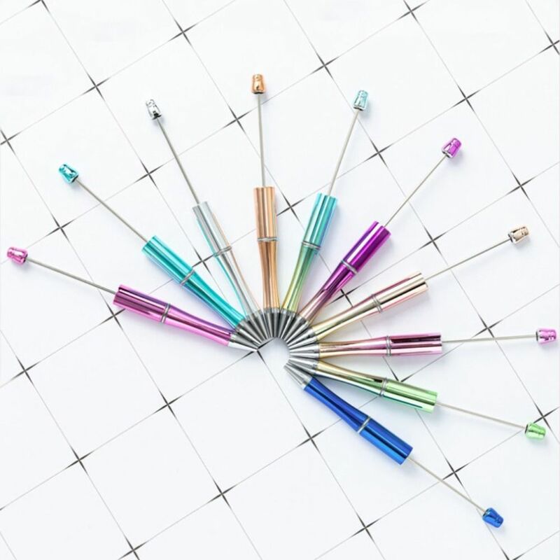 学生のためのビーズのボールペン、創造的な筆記、速乾性、diy beadableペン、グラデーションペン、1.0mm