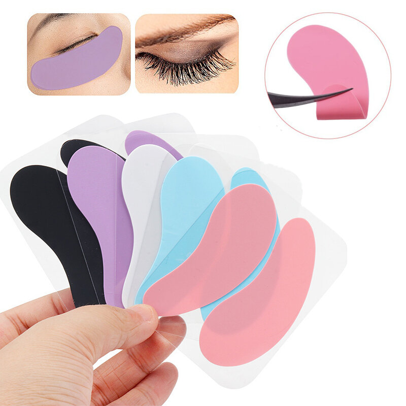 New Reusable 1Pair Eye Pads Silicone Stripe Lash Lift Eyelash Extension Hydrogel Patches Under Eye Gel Patch Makeup Tools