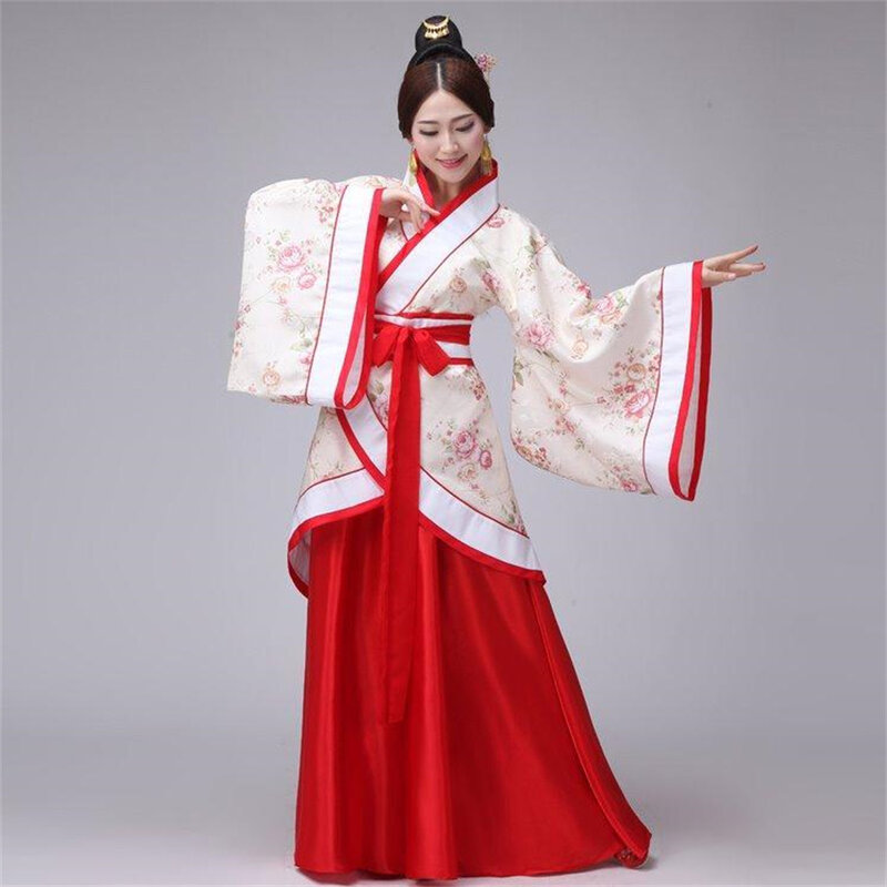 Hanfu Kostum Tari Cina Nasional Cosplay Kuno Pria Pakaian Tradisional Cina untuk Wanita Pakaian Hanfu Gaun Panggung Wanita