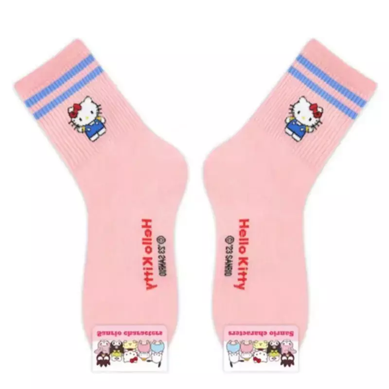 Sanrio Cinna moroll meine Melodie Kawaii Anime Herbst Winter Socken Pochacco Kuromi niedlichen Cartoon Mid Tube Strumpf Geschenke für Kinder