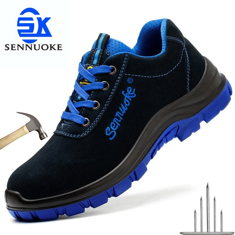 Safety Shoes Sport  Shoes Men for Work Sneakers Lightweight Steel Toes Free Shipping Industrial safety tennis