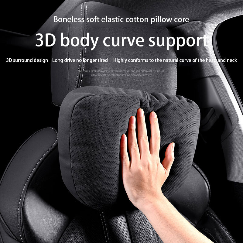 Car Neck Pillow Seat Headrest Lumbar Support Pillow Spine Protect Rest Cushion For Land Rover Freelander Discovery Evoque Car