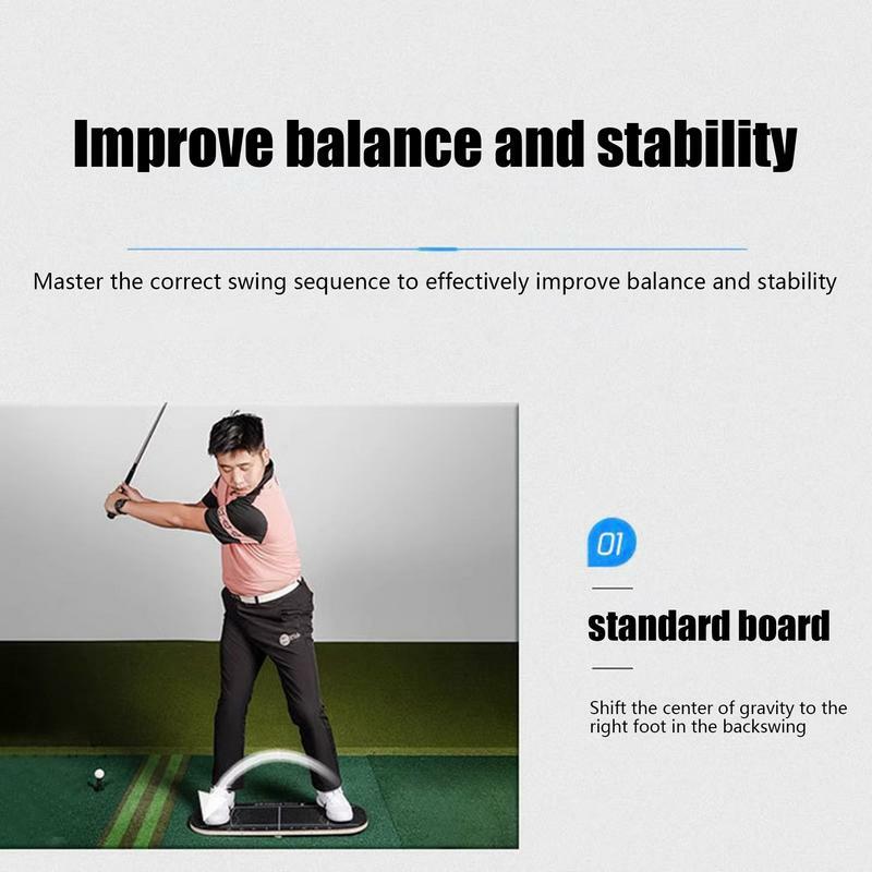 Golf Swing Trainer Pressure Plate Golf Center Gravity Transfer Plate Weight Shift Balance Board Swing Training Aid Weight Shift