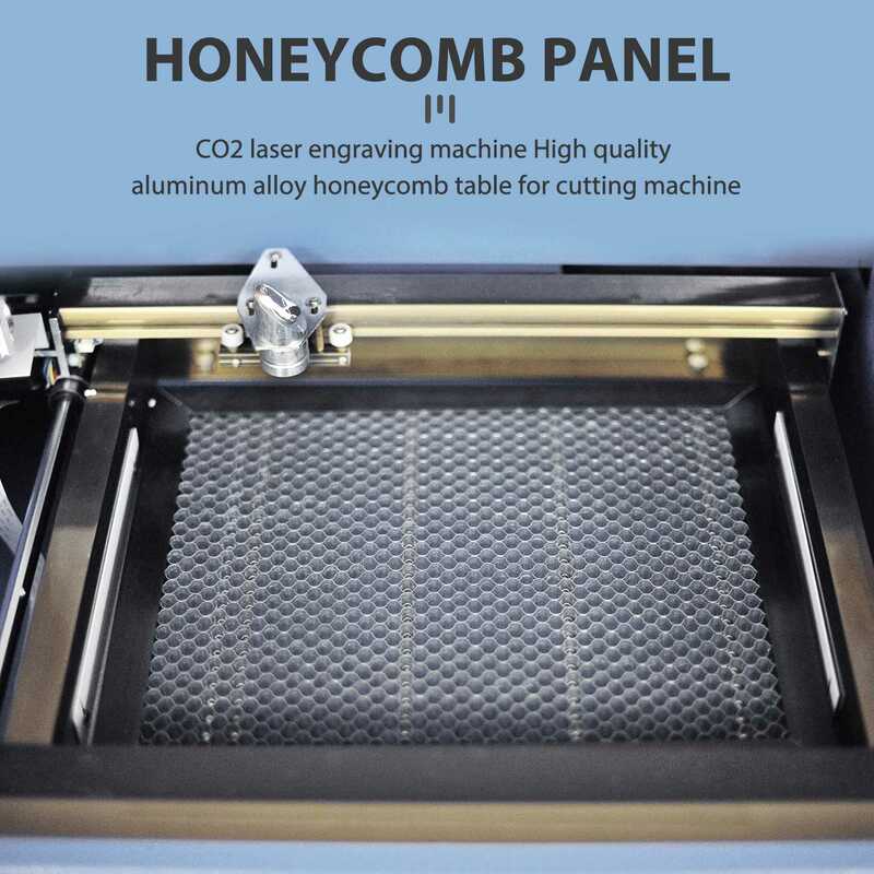 Mesa de trabajo de nido de abeja, plataforma de 400x400mm para bricolaje, Mini grabador de CO2, mesa de trabajo de nido de abeja
