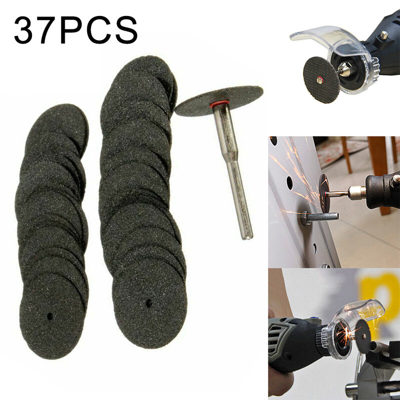 36pcs Resin Cutting Wheel Cutting Disc 1pcs Connecting Rod Saw Blade Power Rotating Tools Accessories And Parts Replacement
