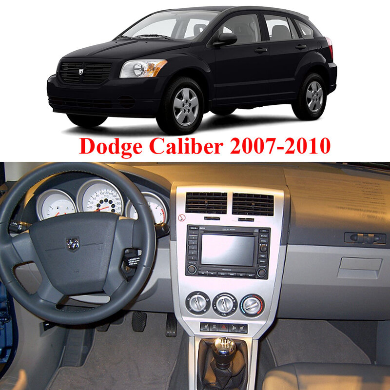 닷지 캘리버 헤드 유닛 스테레오 2007-2010 더블 딘 10.1 "안드로이드 차량용 멀티미디어 플레이어 GPS 네비게이션 프레임 와이파이