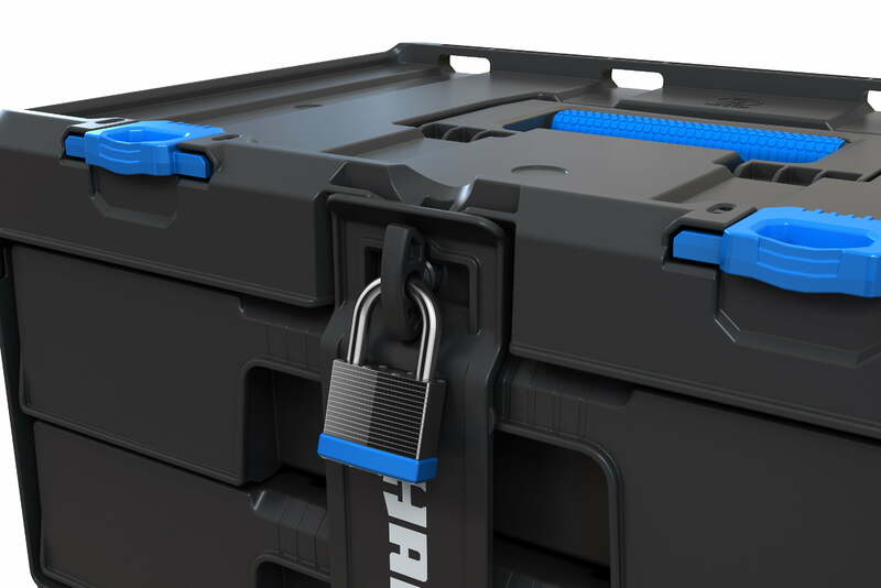 Sistema de almacenamiento Modular Hart Stack, caja de herramientas de dos cajones, se adapta al sistema de almacenamiento Modular de Hart