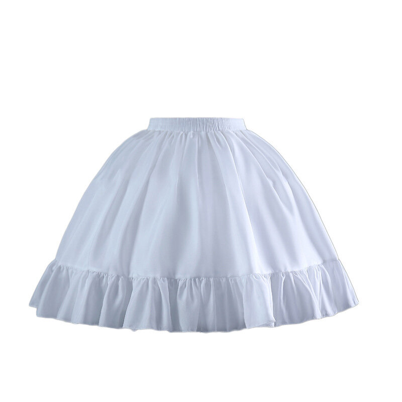 Lolita Crinoline Lolita Violence Fishbone Clouds Tutu Skirt Cotton Pleated Cosplay Daily Adult Slip Dress