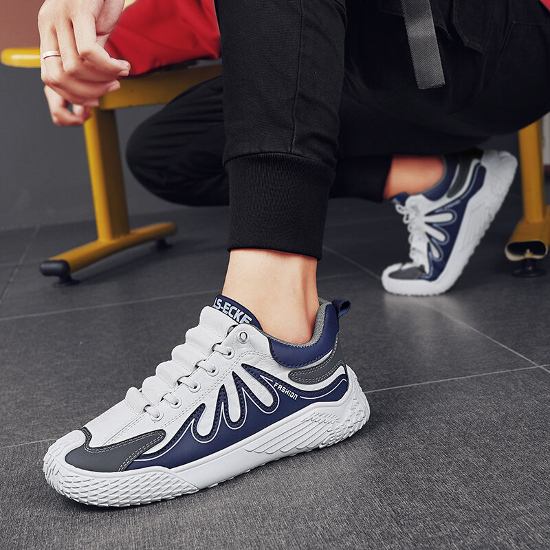 Autumn New Men's Platform Shoes 2023 Fashion Lace Up Casual Shoes for Men Outdoor Increase Height Men Sneakers Zapatillas Hombre