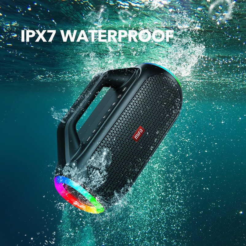 Mifa Wildbox Bluetooth Speaker 60W Bluetooth 5.3 Draadloze Luidsprekers Luid Met Bassup Technologie IPX7 Waterdichte Camping Speaker