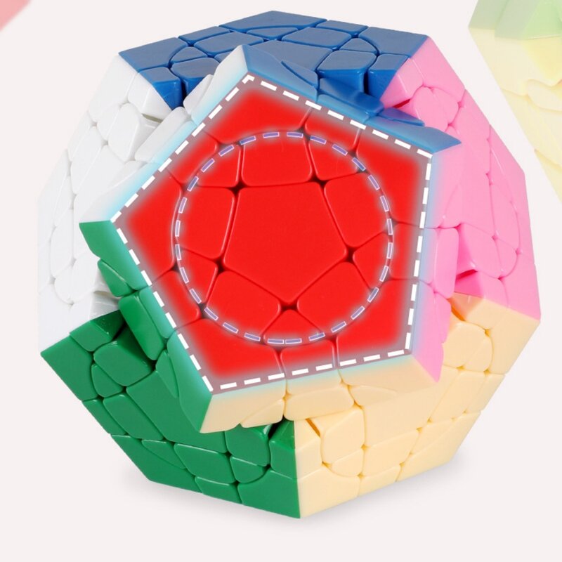 Shengshou okrągłe Megaminx Cube II V2 profesjonalne 3x3 Sengso kostka łamigłówka zabawki dla dzieci prezent kostka magiczne zabawki