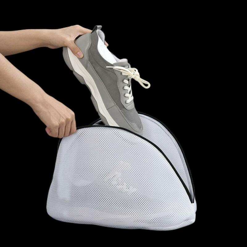 1pc borsa per il lavaggio delle scarpe per uso domestico per lavatrici protezione per scarpe borsa per il bucato Anti deformazione borsa in rete addensata mobili