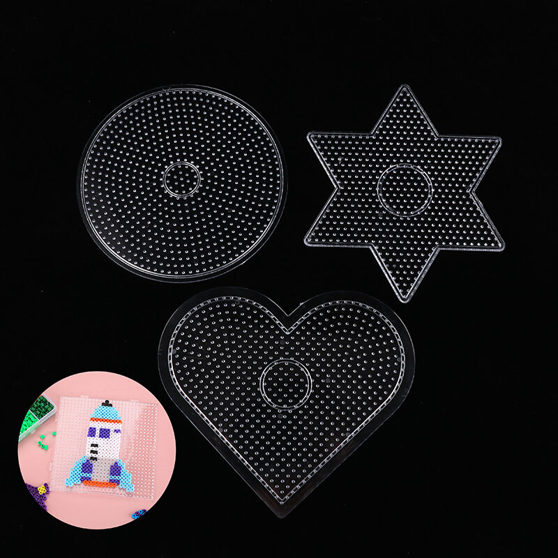 Outil de fusion de perles Hama pour enfants, jouet de bricolage, perles fusibles, perles de fer, modèle de panneau perforé, puzzle Tango Gram, 5mm
