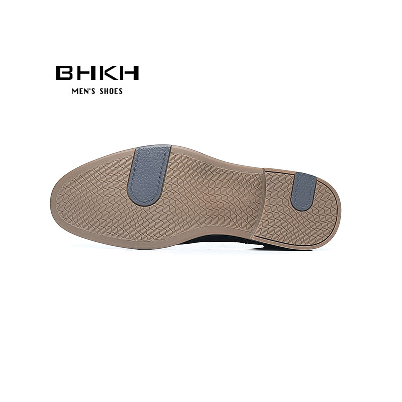 2022 primavera/verão nova moda homem sapatos têxteis respirável sapatos casuais rendas até confortável estilo de escritório ao ar livre caminhada bhkh homem sho