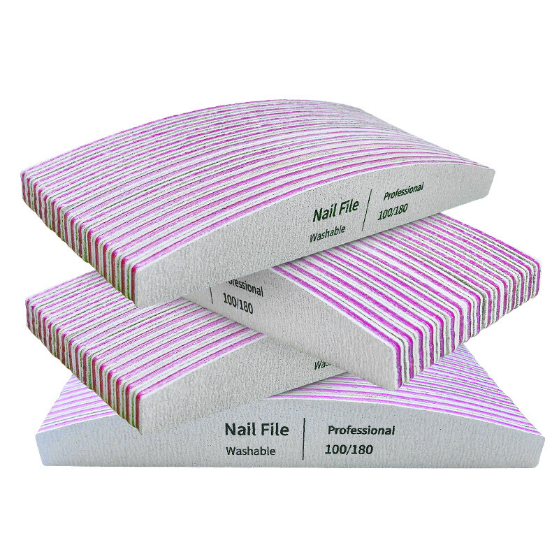 Profissional Nail Polishing Arquivos para Unhas, Ferramentas, Esmeril, Manicure, Lima, 240, Lixa, Gel, Tampões Set, 100 a 180