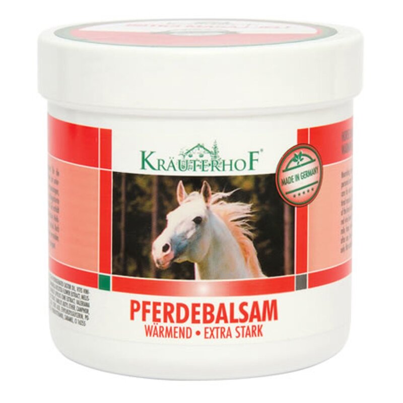 Krauterhof Pferdebalsam Warmend extra Stark gel de masaje de calentamiento, bálsamo de castaño de caballo, 250 Ml