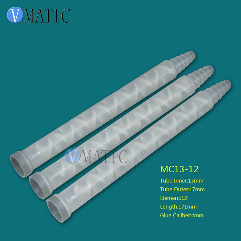 Бесплатная доставка, полимерный статический смеситель, MC13-12 смешивающие сопла для Duo Pack, пластиковые смесительные трубки Epoxies