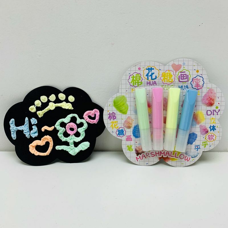 Online Celebrity Interesting 3d Popcorn Pen Cotton Bubble Pen Diy Hand Jelly Luminous Pen Flash Glue Expansion Cute Diy Pen.