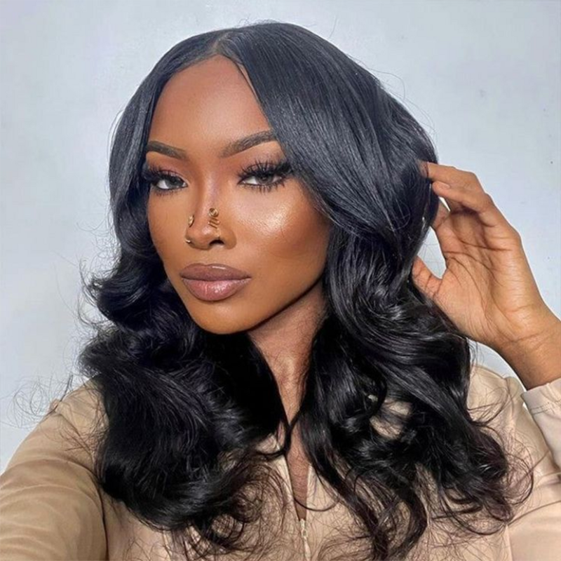 180d Glueless Body Wave Human Hair Wig 13x4 Lace Frontal Body Wave Wigs Transparent Lace Brazilian Human Hair Pre Plucked Wigs