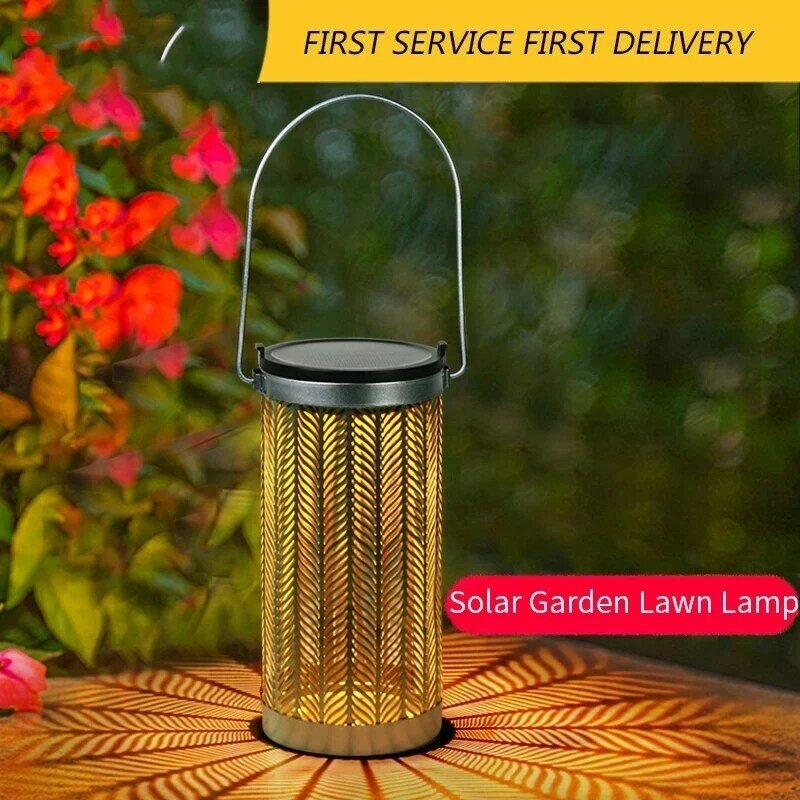Lampade da giardino solari lampade da esterno a energia solare lanterna decorativa impermeabile lampada artistica balcone decorare lampada atmosfera festiva