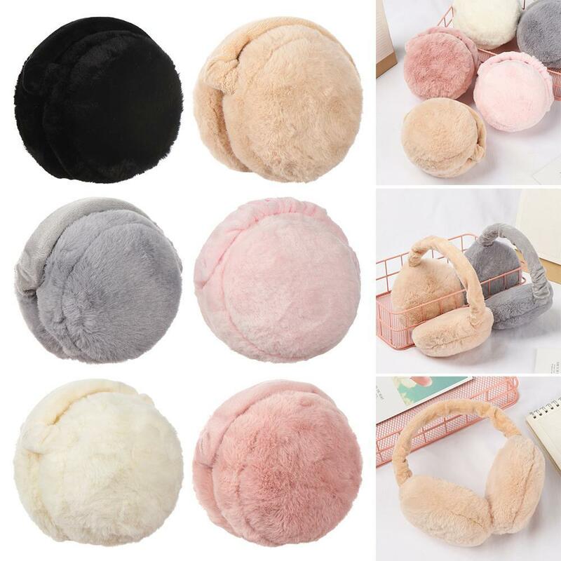 Fashion Warmer Autumn And Winter Earflaps Ear Cover Solid Color Women Earmuffs