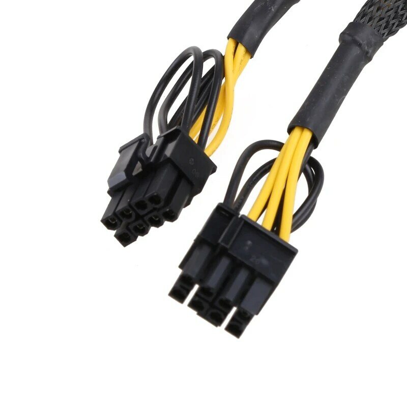 PCI-e 8-pinowe żeńskie na podwójne 8 (6 + 2)-pinowe złącze męskie Adapter konwertera Przedłużacz GPU Dropship