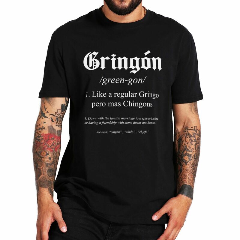 Gringon kaus Lucu Meme lelucon lengan pendek leher-o 100% katun uniseks kasual lunak ukuran UE
