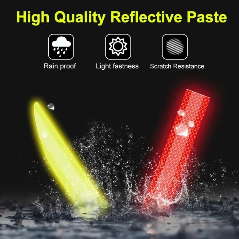 Car Sticker Reflective Warning Safety Tape Anti Collision Warning Reflective Stickers Automobile Trunk Reflectante Accessories