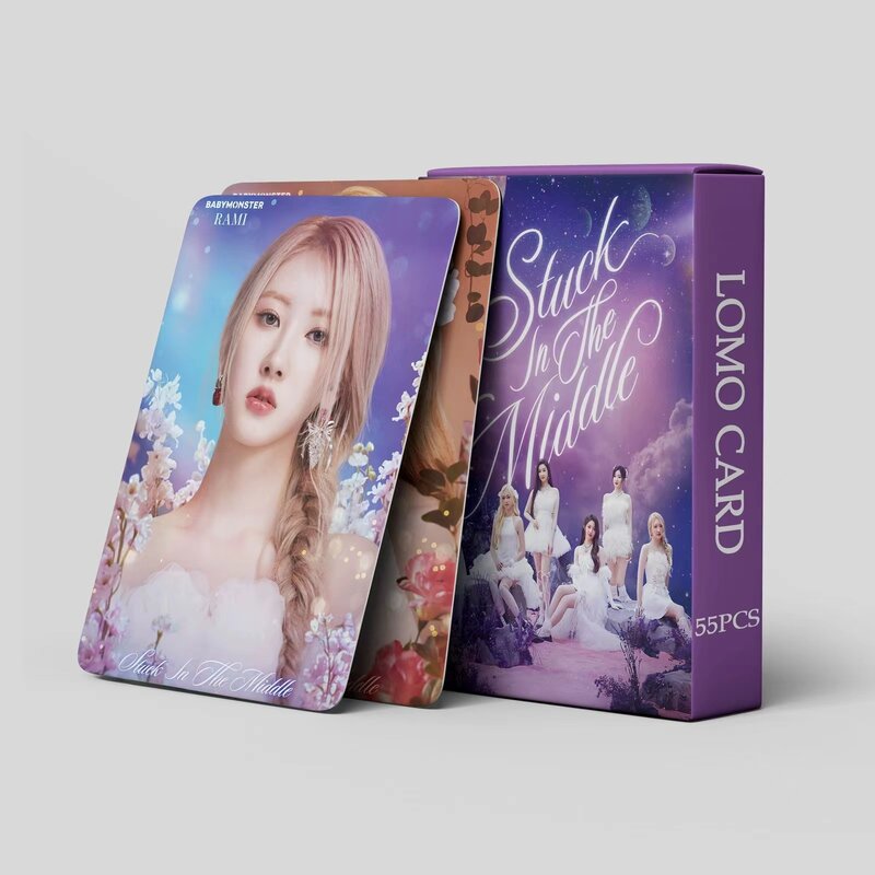 55pcs Kpop BABY MONSTER album di carte fotografiche SHEESH Lomo Card RORA ASA RUKA cami cartolina fan Collection Card