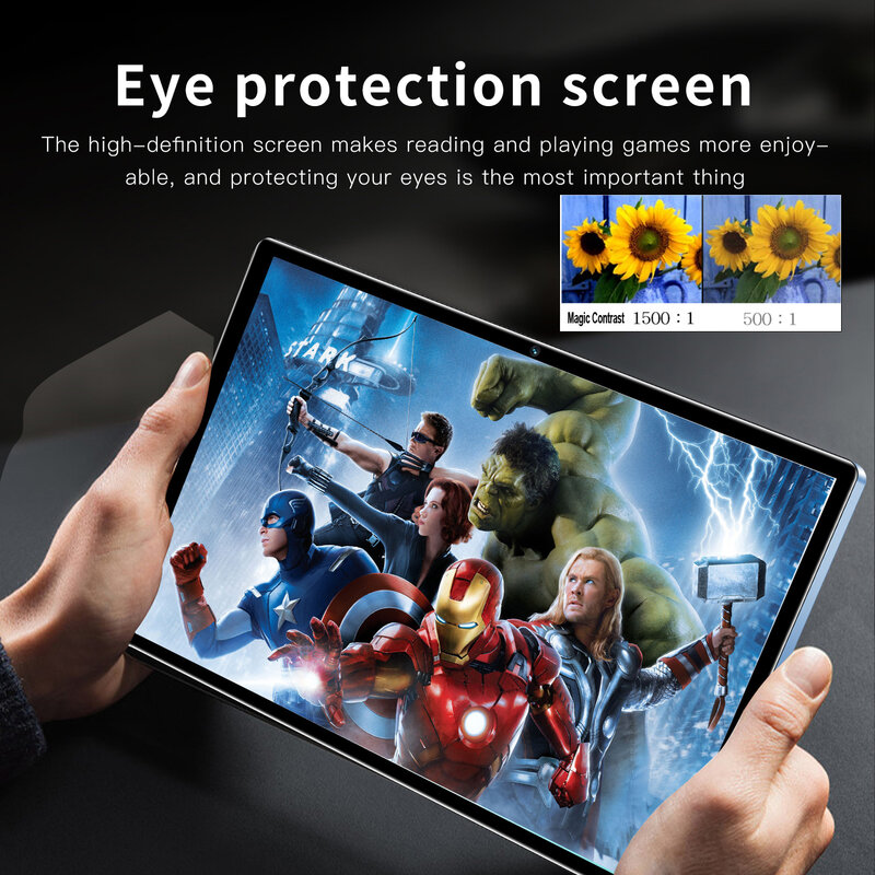 Sauenaneo 10.1 Inch Tablet Android 11 Pc 4Gb Ram 64Gb Rom 3G Mobiel Netwerktype-C 5000Mah 18W Pd Snel Opladen