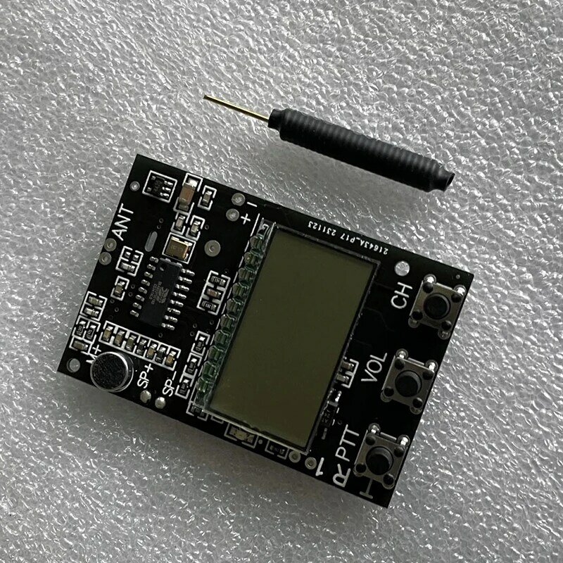Placa de circuito para walkie-talkie FM, módulo receptor transmisor FM multifunción, DC3.3-6V de 7 frecuencias