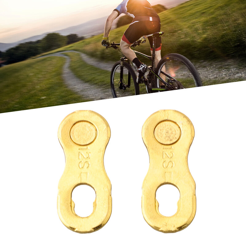 Hebilla de cadena dorada para bicicleta, hebilla de liberación rápida de 8/9/10/11/12 velocidades, enlace de cadena dorado y plateado, reparación de botones Ma Gic