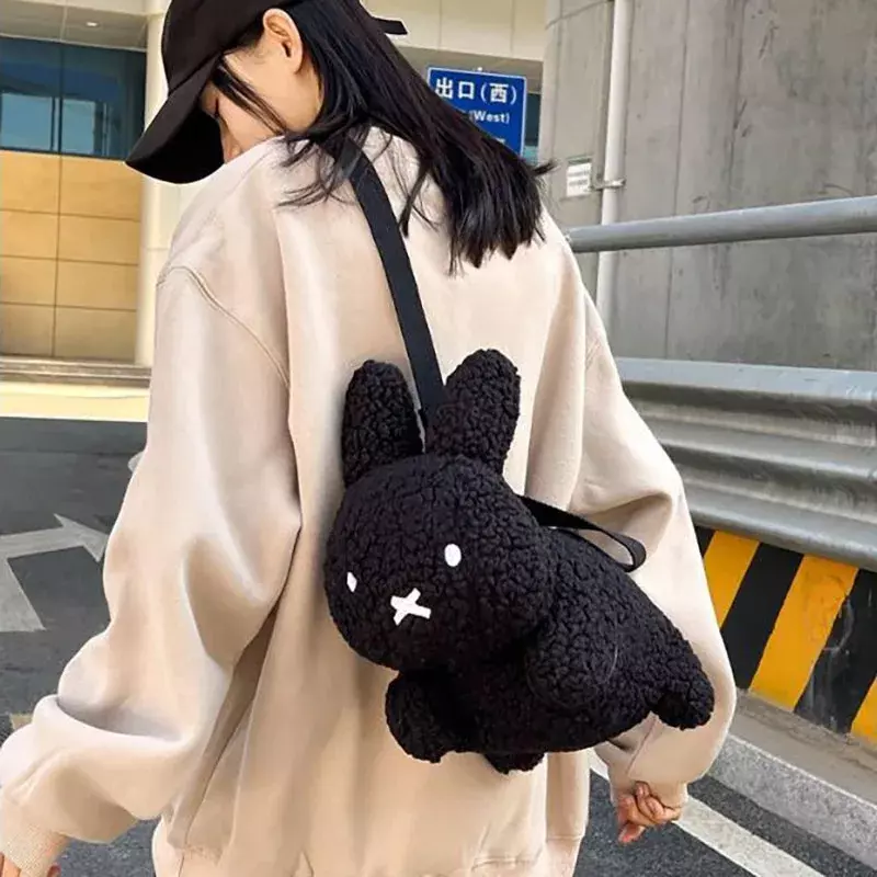 2023 Doll Fashion Shoulder Bag Female New Winter Kawaii Plush Rabbit Cartoon Messenger Bag Versatile in Autumn and Winter