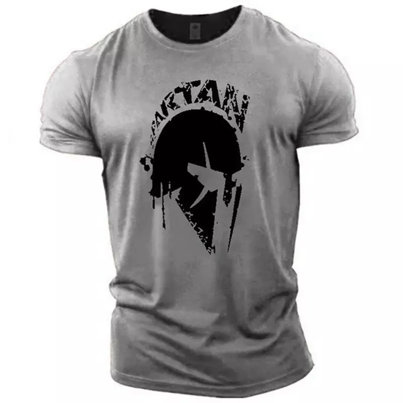 Футболка № 2a1279, футболки с спартанским принтом 3D, летние топы с коротким рукавом, личная уличная одежда, футболка большого размера, мужская одежда