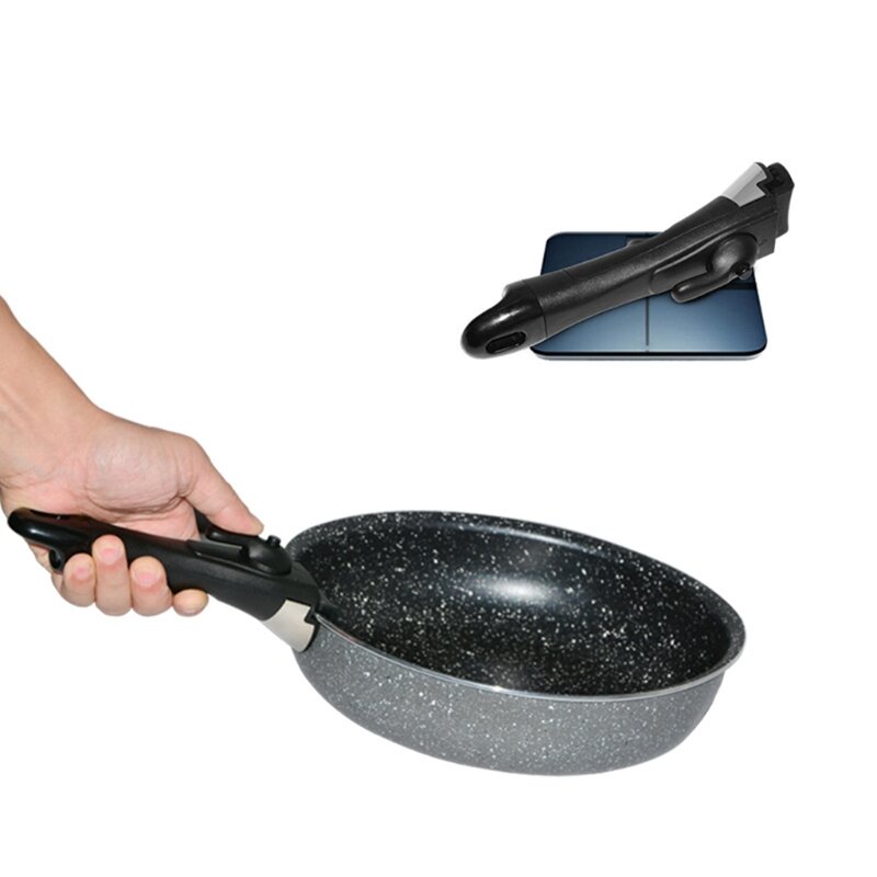 Universal หม้อกลางแจ้ง Handle ที่ถอดออกได้ PAN Handle REPLACEMENT Anti-Scalding คลิป Hand Grip สำหรับห้องครัว