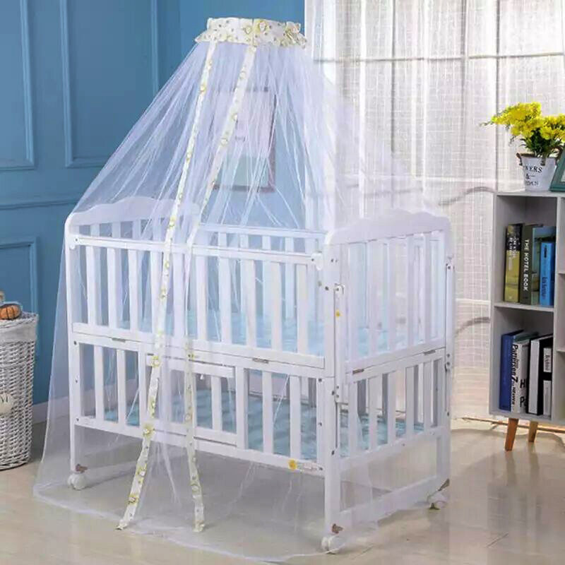 Baby Bed Klamboe Opvouwbare Meisje Gebogen Muggen Netten Draagbare Wieg Netting Voor Babybed Canopy Bedden Crib Cot Kids baby
