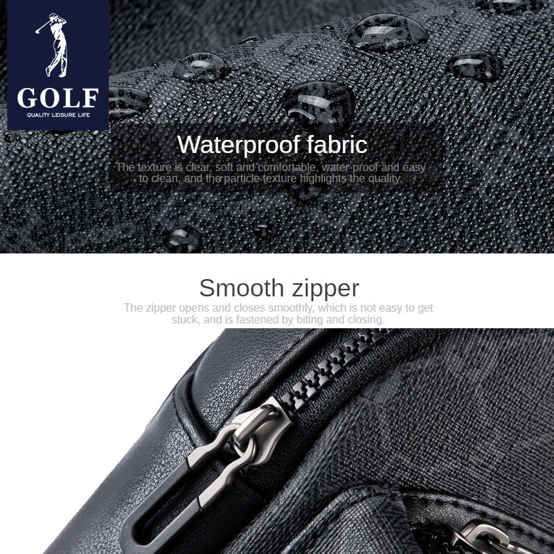 Bolsa de peito masculino golfe, mochila pequena tisbody, moda e lazer, multifuncional, flor velha, nova, 2024