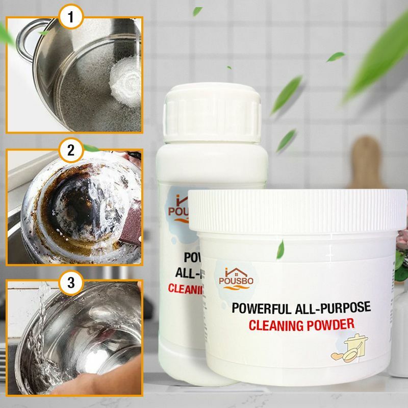 110/250g Powerful Kitchen All-purpose Powder Cleaner Agent Kitchen Strong Heavy Dirt Cleaning Agent Multifunctional Bubble Powde
