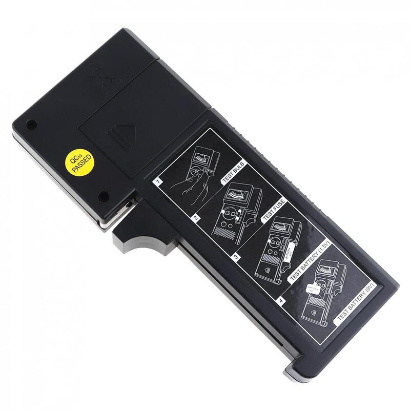 BT6A 3 인 1 휴대용 디지털 고정밀 배터리 전구 퓨즈 테스터, 배터리/전구/퓨즈용 테스트 펜 한 쌍 포함