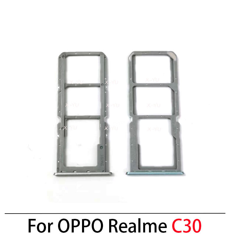 Slot Holder Dual per OPPO Realme C3 C30 C31 C33 C35 C30S C51 C53 C55 SD SIM Card Tray Reader Socket