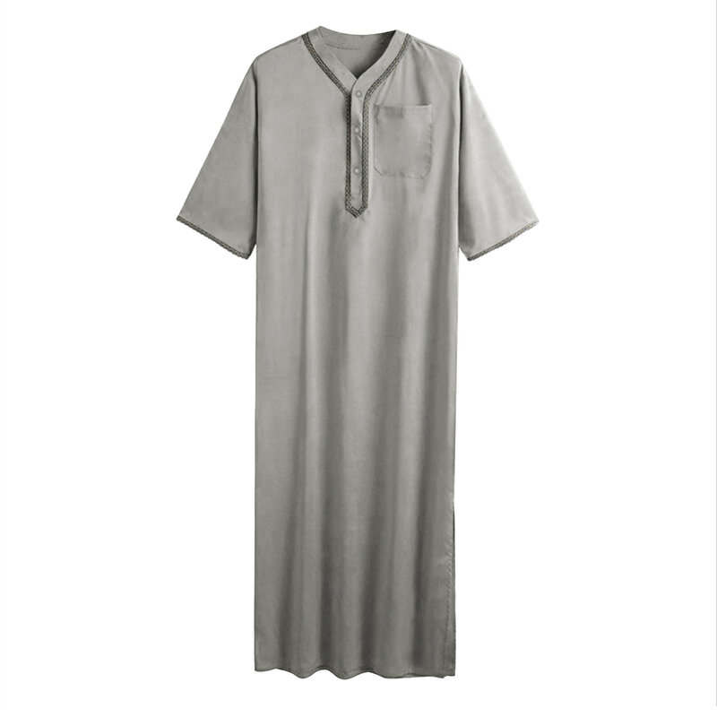 เสื้อผ้ามุสลิมคอวีแขนสั้นสำหรับผู้ชาย, เสื้อผ้ามุสลิมทรงหลวมลำลองเสื้อคาร์ฟตันสำหรับซาอุดิอาระเบียดูอิอาระเบีย