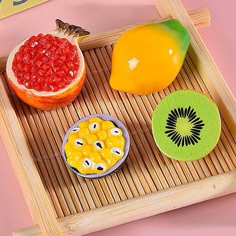 Künstliche gefälschte Miniatur Obst Äpfel/Orangen/Bananen/Pfirsich Spielzeug dekorative Handwerk gefälschte Frucht Modell Küche Dekor Zubehör