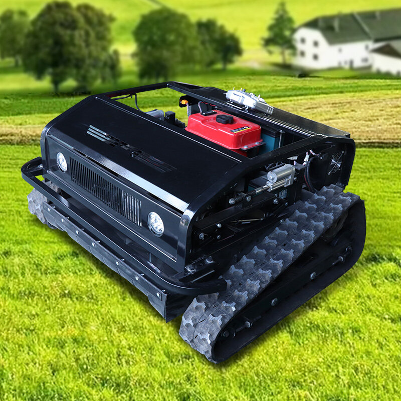 Multi-functional Remote Control Crawler Lawn Mower For Wasteland Mower Lawn Mower 80mm width