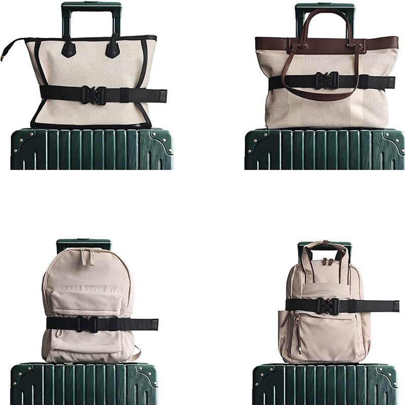 Cinturón de viaje para equipaje, elegante y ajustable, agregar una correa de equipaje para bolsa de transporte, accesorios de viaje para el aeropuerto