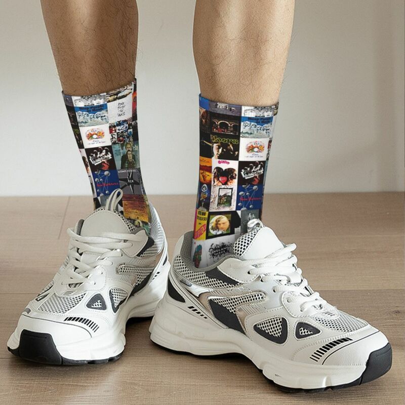 Greatest Rock álbumes Collage calcetines para adultos Calcetines Unisex, calcetines para hombres y mujeres